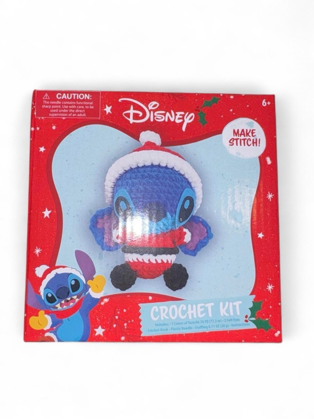 Disney Crochet Stitch Kit - Blue, Red, White, Black
